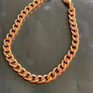 Men&#39;s Solid Copper Bracelet, 1/4 of an inch wide #CB777G-  Available in  8 to 12 inch lengths.