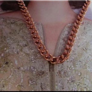 Collana con catena in rame massiccio: 3/16 di pollice di larghezza