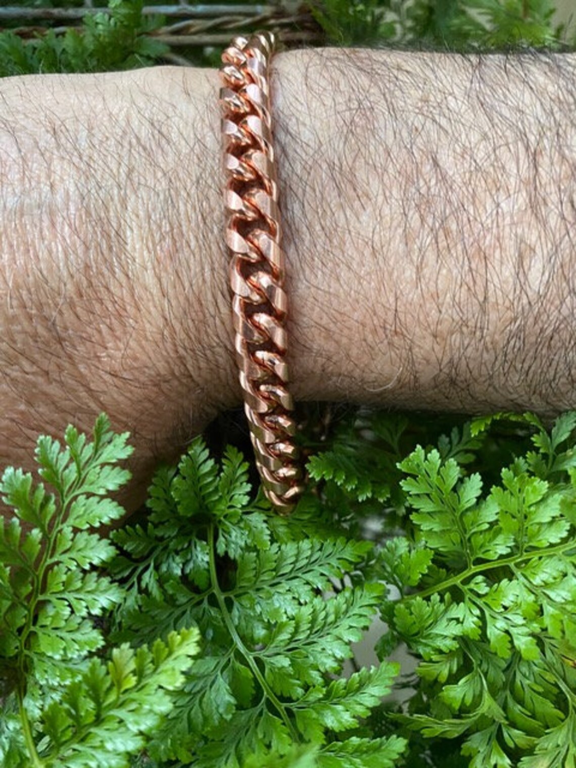 3/8 of an Inch Wide Men's Solid Copper Bracelet CB661G Etsy
