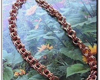 Solid Copper Chain Bracelet - Lobster Claw Clasp