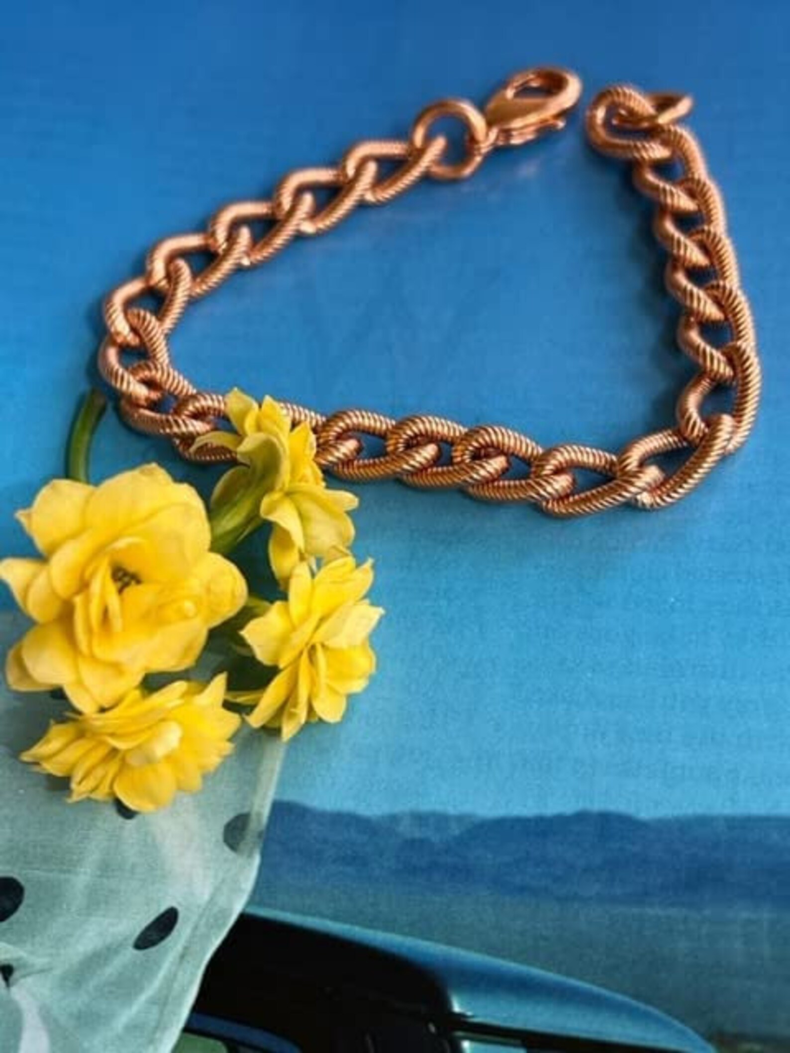 Men's Solid Copper Bracelet 1/4 of an Inch Wide CB792G Etsy
