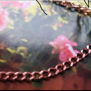 Solid Copper Chain Necklace #CN622G - 3/16 of an inch wide- Available in 16, 18, 20, 22, 24 and 30 inch lengths.