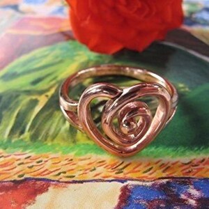 Copper Band Ring #CRI1125- 1/2" wide. Available in sizes 5 thru 10.