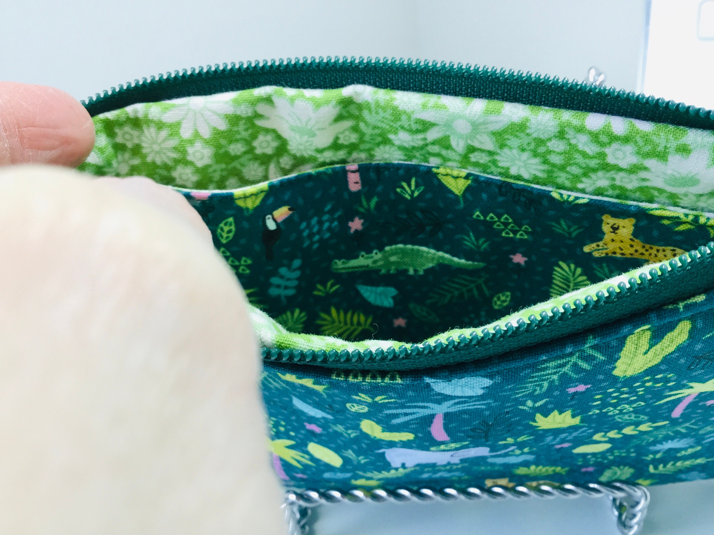 Zipper Pouch Accessory bag Jungle Pouch Safari Zipper Pouch Etsy