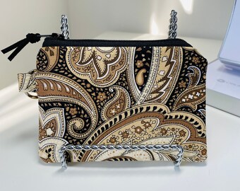 Fleurs Paisley Flower Coin Purse de la monnaie Mini monnaies bourse porte monnaie en cuir véritable Fleurs Paisley Flower Coin Purse de la monnaie Mini monnaies bourse porte monnaie en cuir véritable