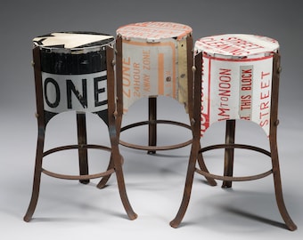 One-Way Bar Stool, Circular