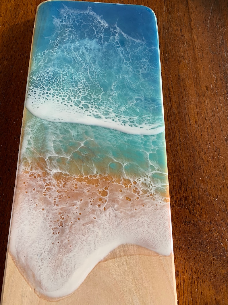 Cutting Board Ocean Resin Art Etsy