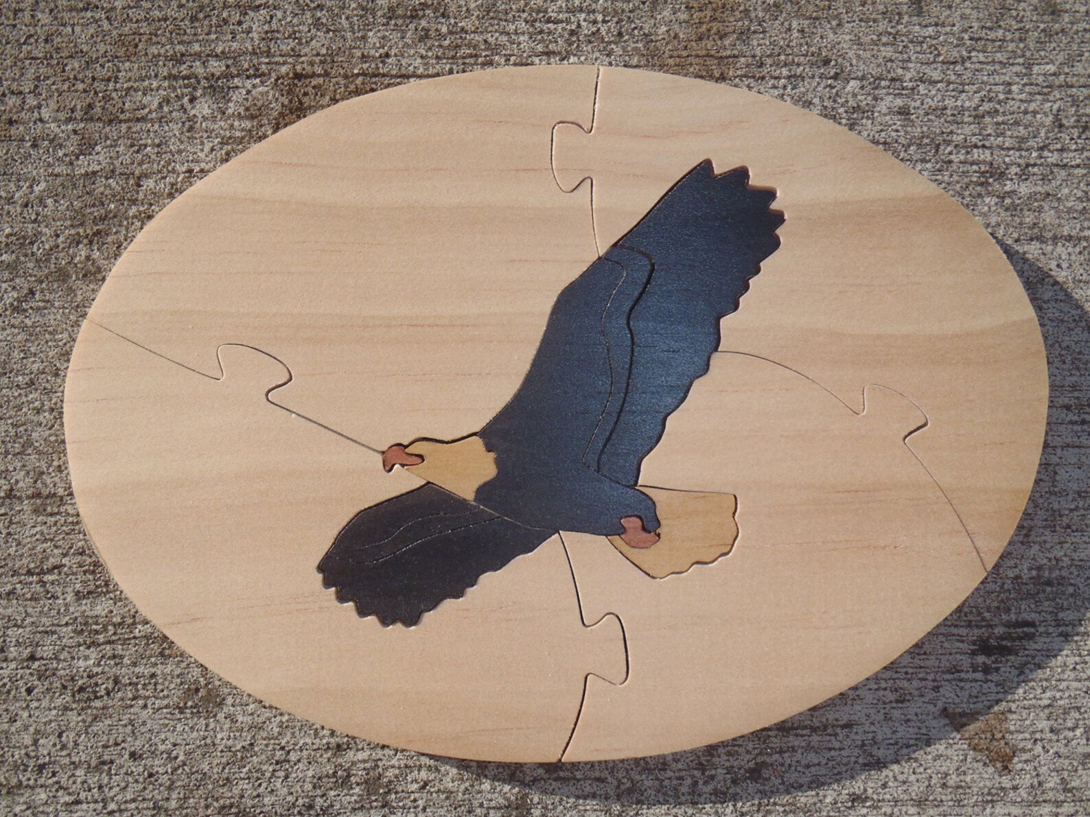 Handmade Bald Eagle Wooden Jigsaw Puzzle Etsy