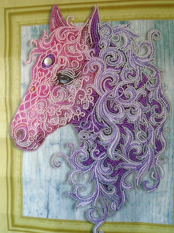 Completed Horse Diamond Painting