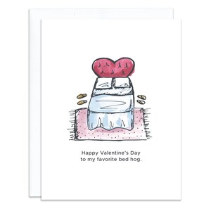 Mein Lieblingsbett Hog - Liebe - Valentinstag Karte