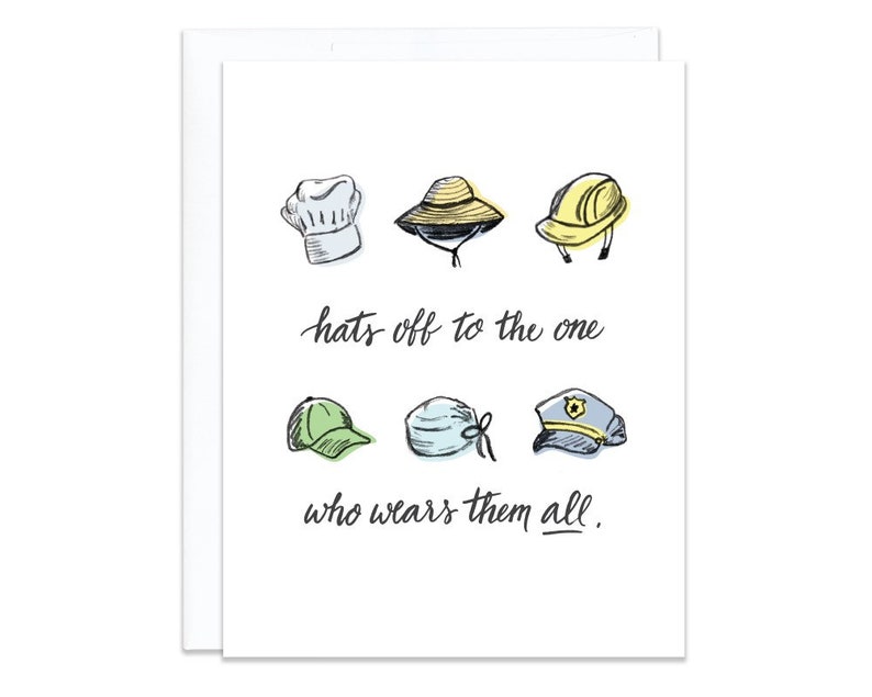 Hats off Mother's / Father's Day Card Etsy