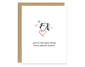 Doggy Love - Peanut Butter - Valentines/Love Card