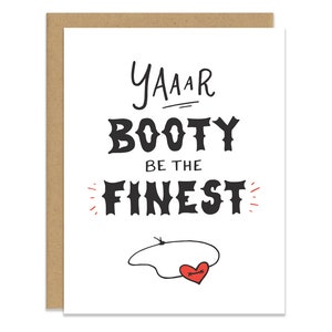 Yaaar Booty - Cartão de amor/dia dos namorados/aniversário