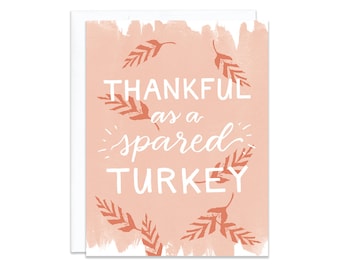 Thankful Turkey Thanksgiving Card
