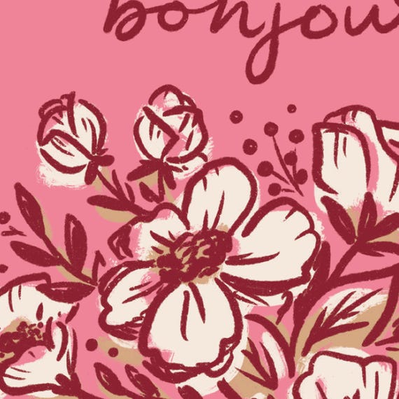 大阪 bonjour diary Wallpaper flower print 4y 【公式通販】