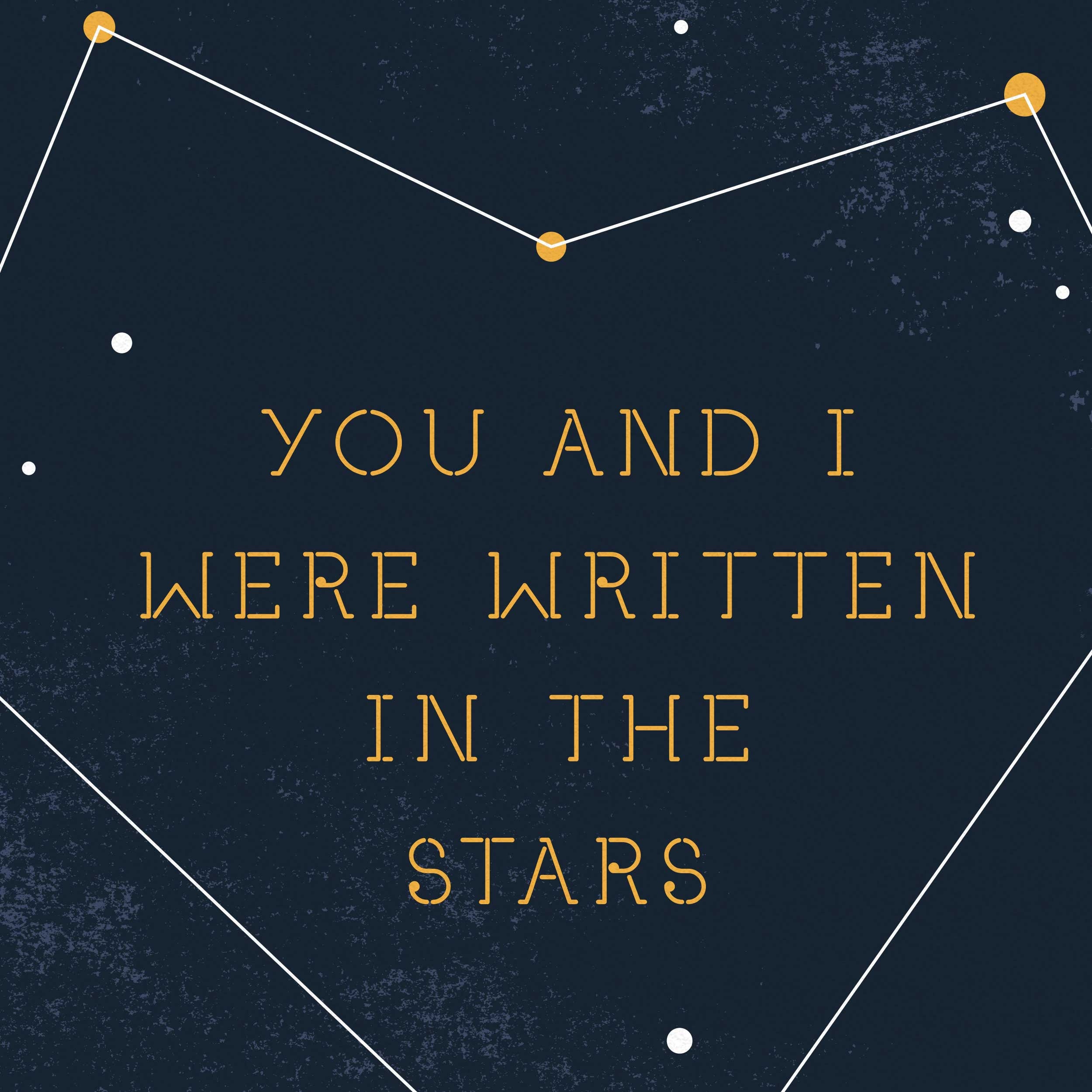 Written In The Stars Art Print 8x10 / 5x7 Etsy