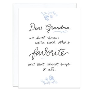 El favorito de la abuela: tarjeta del día de la madre