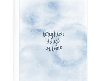 Brighter Days in Time Watercolor Coping Card