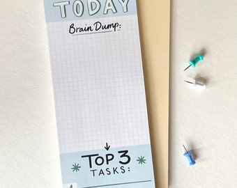 FINAL SALE! Lightweight Top 3 Tasks Notepad 3.5x8.5