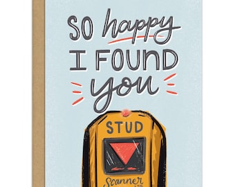 Stud Finder Love Valentines Card