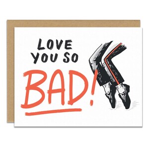 Love You So Bad - Tarjeta de amor, San Valentín y aniversario con temática de Michael Jackson