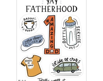 Yay Fatherhood Sticker Sheet