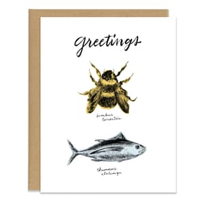 Bumble Bee Tuna Greetings / Hello Ace Ventura Inspired Card image 1