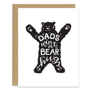 Câlins d’ours - Carte de papa