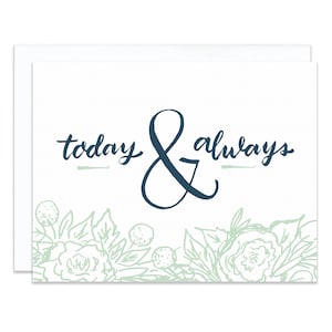 今日といつもの結婚式/記念日カード