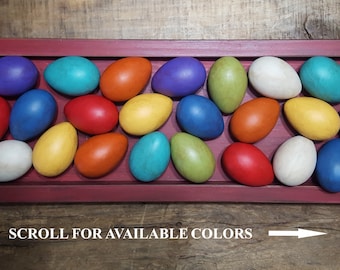 Easter Eggs: Primitive Spring Decor, Hand Painted Rustic