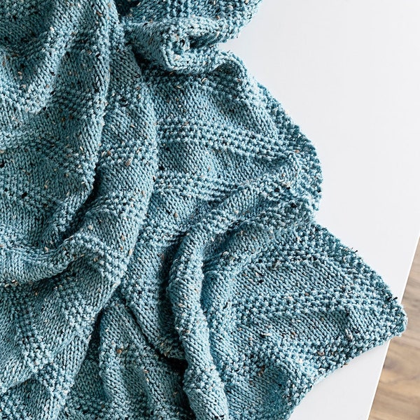 A Modern Baby Blanket Knitting Pattern