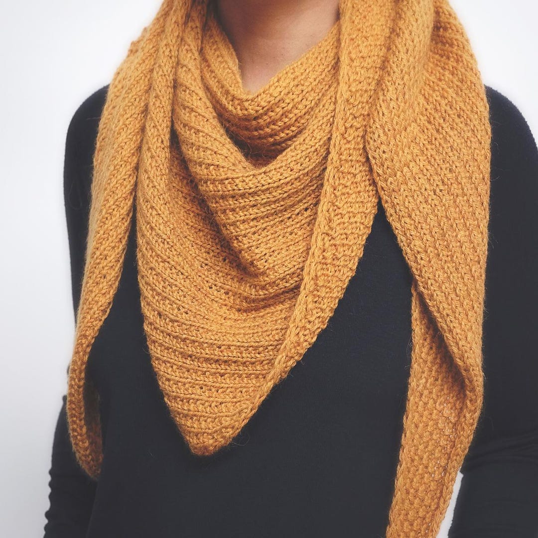 Triangle Scarf Knitting Pattern - Etsy