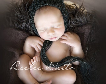 Pattern - Rustic Newborn Bonnet Knitting Pattern