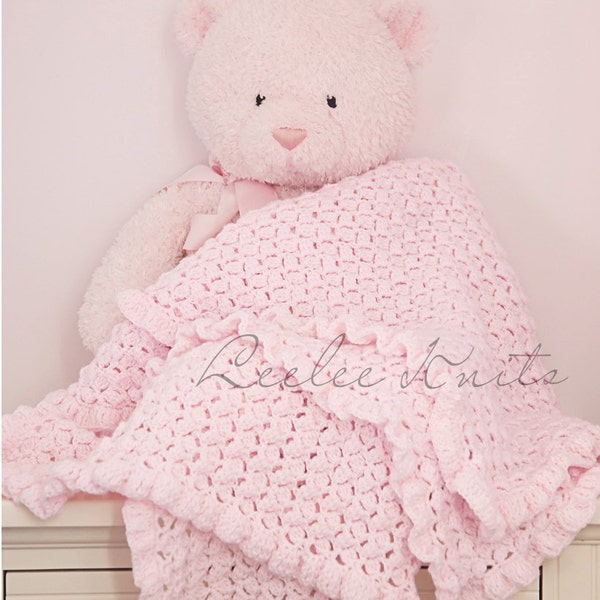 Pattern - Crib Crochet Baby Blanket Pattern