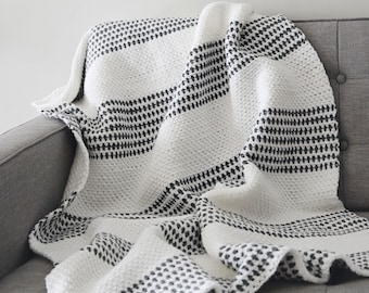 The Elemental Throw - A Woven Stitch Blanket Crochet Pattern