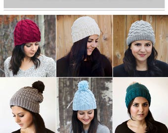 Six Knit Winter Hat Patterns eBook
