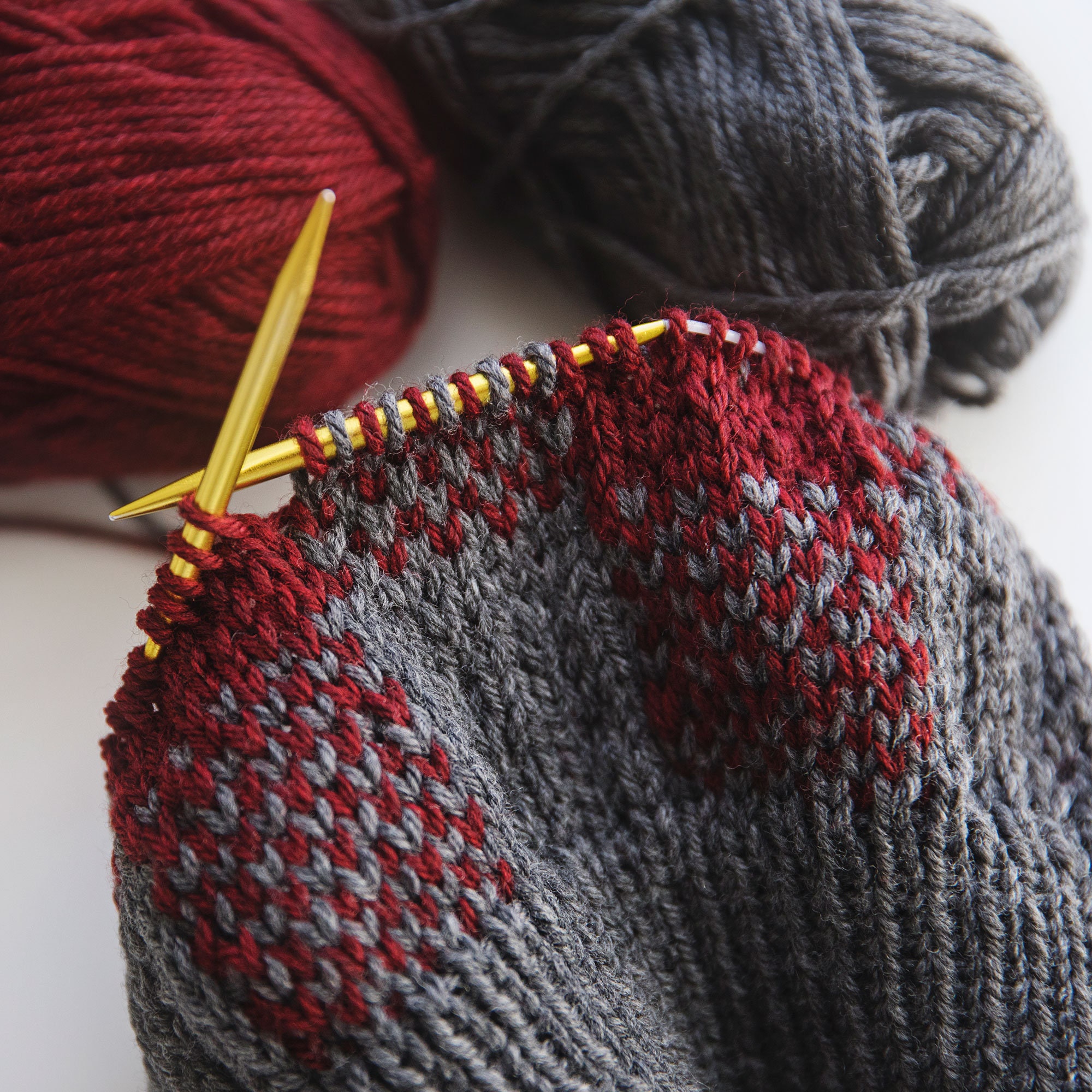 Buffalo Plaid Hat/toque Knitting 