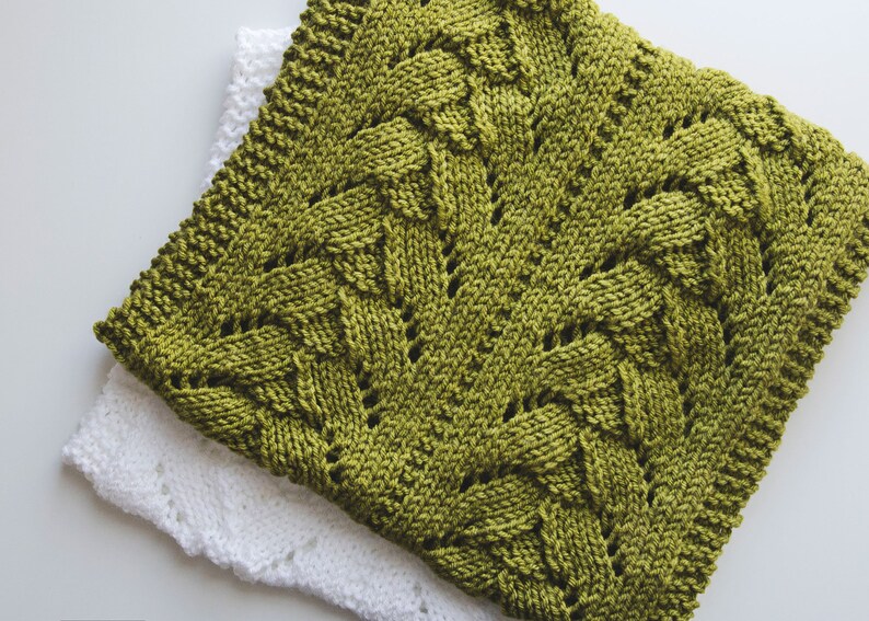 Autumn Lace Knit Cowl Knitting Pattern image 5