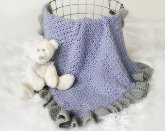 PATTERN - Crochet Baby Blanket Pattern - Victoria Baby Blanket Crochet Pattern