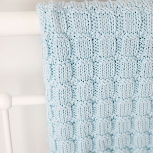 Snuggle Time Baby Blanket Knitting Pattern