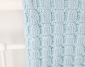 Snuggle Time Baby Blanket Knitting Pattern