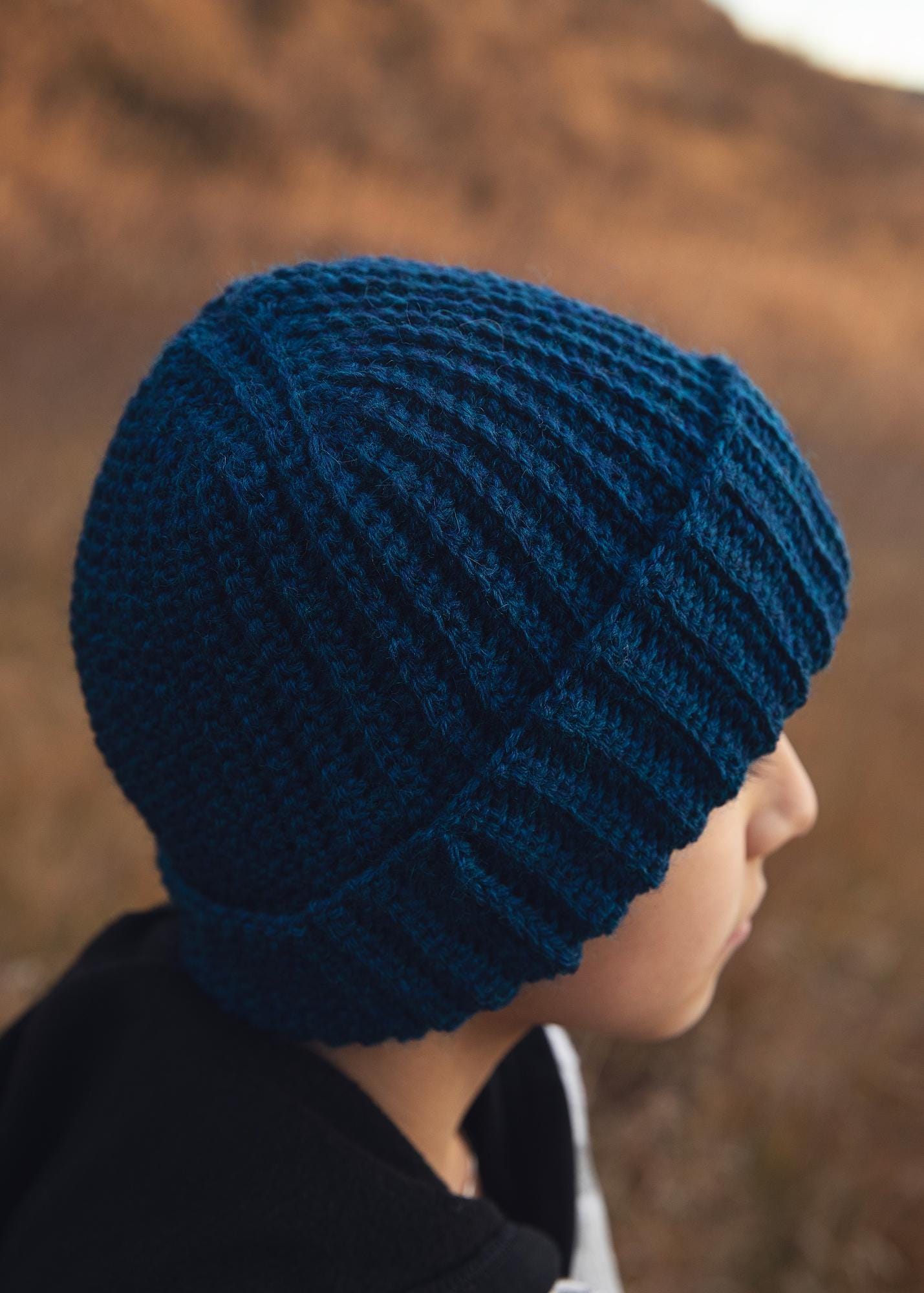 Varigated Ribbed Beanie Pattern Crochet Ribbed Beanie Pattern - Etsy