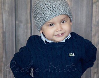 Pattern - Boy Beanie Hat Crochet Pattern