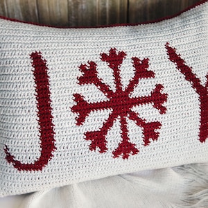 Christmas Holiday Throw Pillows Crochet Pattern