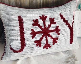 Christmas Holiday Throw Pillows Crochet Pattern