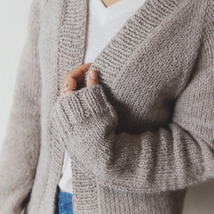 Simple Cardigan Knitting Pattern