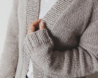 Simple Cardigan Knitting Pattern