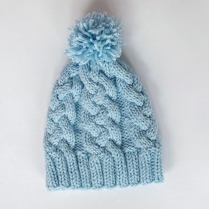 Pattern - Braided Cable Knit Hat Pattern