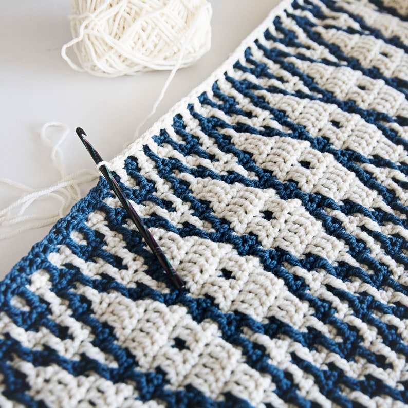 Mosaic Crochet Shawl Pattern, Crochet Wrap Pattern, Crochet PDF File image 3