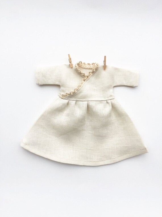 cream linen dress